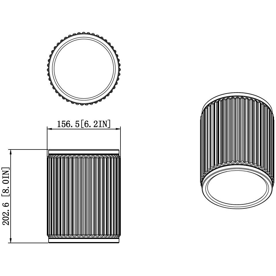 Stari LED 6.25 inch Modern Gold Flush Mount Ceiling Light
