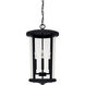 Howell 4 Light 12 inch Black Outdoor Hanging Lantern
