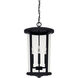 Capital Lighting Howell 4 Light 12 inch Black Outdoor Hanging Lantern 926742BK - Open Box
