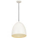 Z-Studio 3 Light 19 inch Satin White Pendant Ceiling Light in Matte White