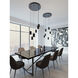 Tyke 6 Light 24 inch Black Pendant Ceiling Light