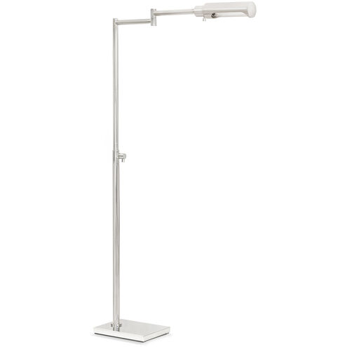 Noble 57.5 inch 40.00 watt Polished Nickel Floor Lamp Portable Light, Task Reading Lamp