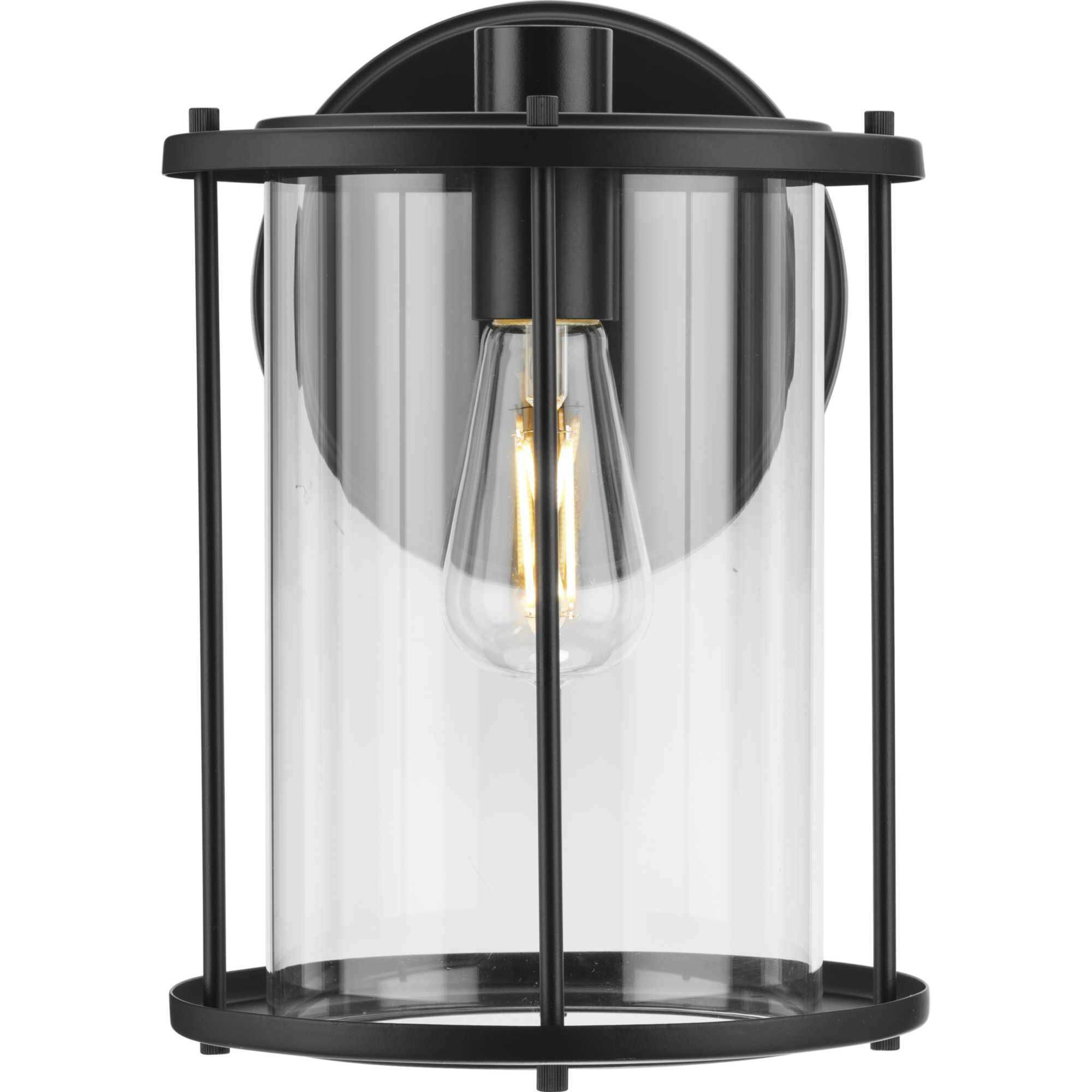Gunther 1 Light 11.5 inch Matte Black Wall Lantern