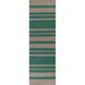 Frontier 96 X 30 inch Emerald, Taupe Rug