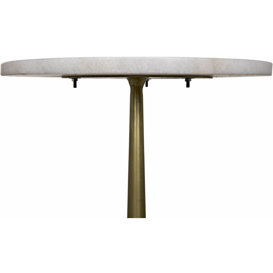 Cosmopolitan 24 X 15 inch Antique Brass Side Table