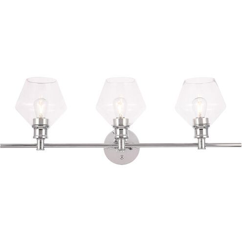 Rochester 3 Light 28 inch Chrome Wall sconce Wall Light