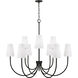 Averitt 9 Light 46 inch Matte Black Chandelier Ceiling Light