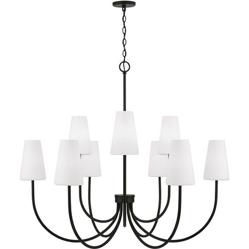 Averitt 9 Light 46 inch Matte Black Chandelier Ceiling Light