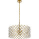 Lyla 5 Light 21 inch Brass Pendant Ceiling Light