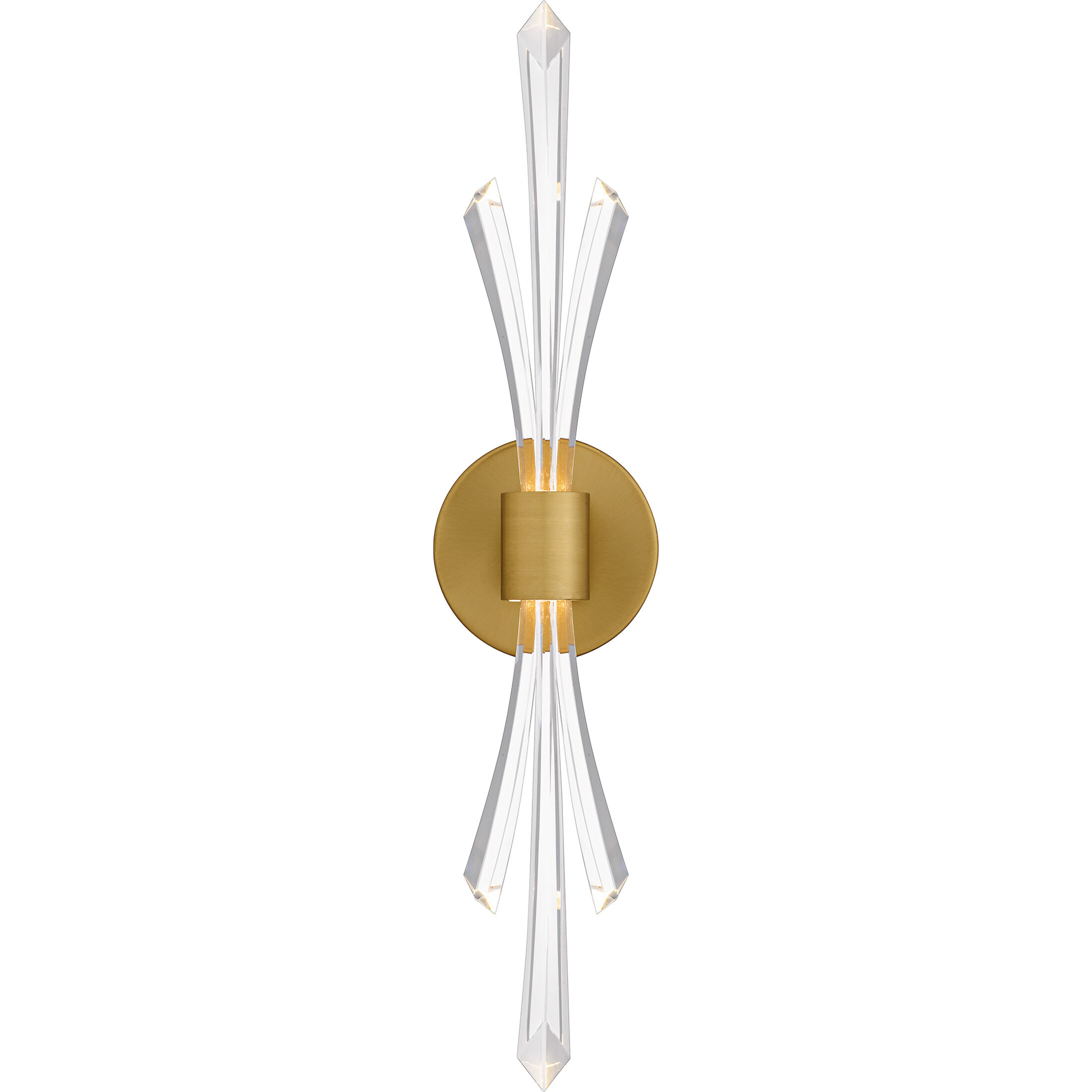 Quoizel Cecily Wall Sconce Wall Light in Brushed Gold, Small CCY8805BRG - Open Box