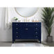 Williams 48 X 35 inch Blue and Brush Gold Vanity Sink Set