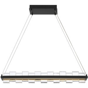 Bruco Linear Chandelier Ceiling Light in Black