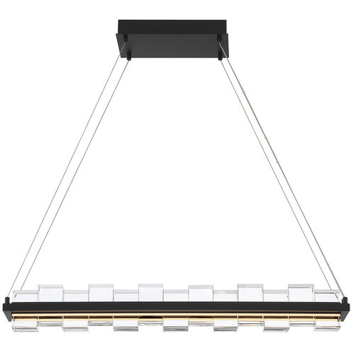Bruco Linear Chandelier Ceiling Light in Black