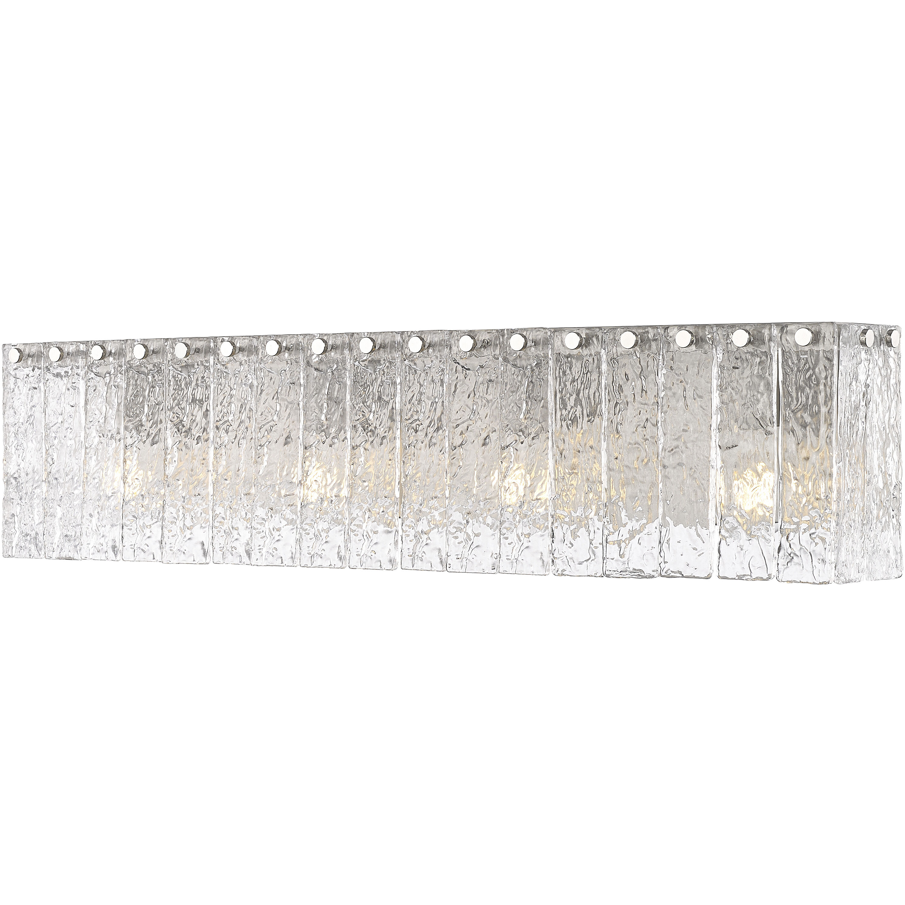 Glacier 4 Light 31.25 inch Brushed Nickel Vanity Wall Light