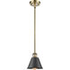 Ballston Smithfield LED 7 inch Antique Brass Mini Pendant Ceiling Light