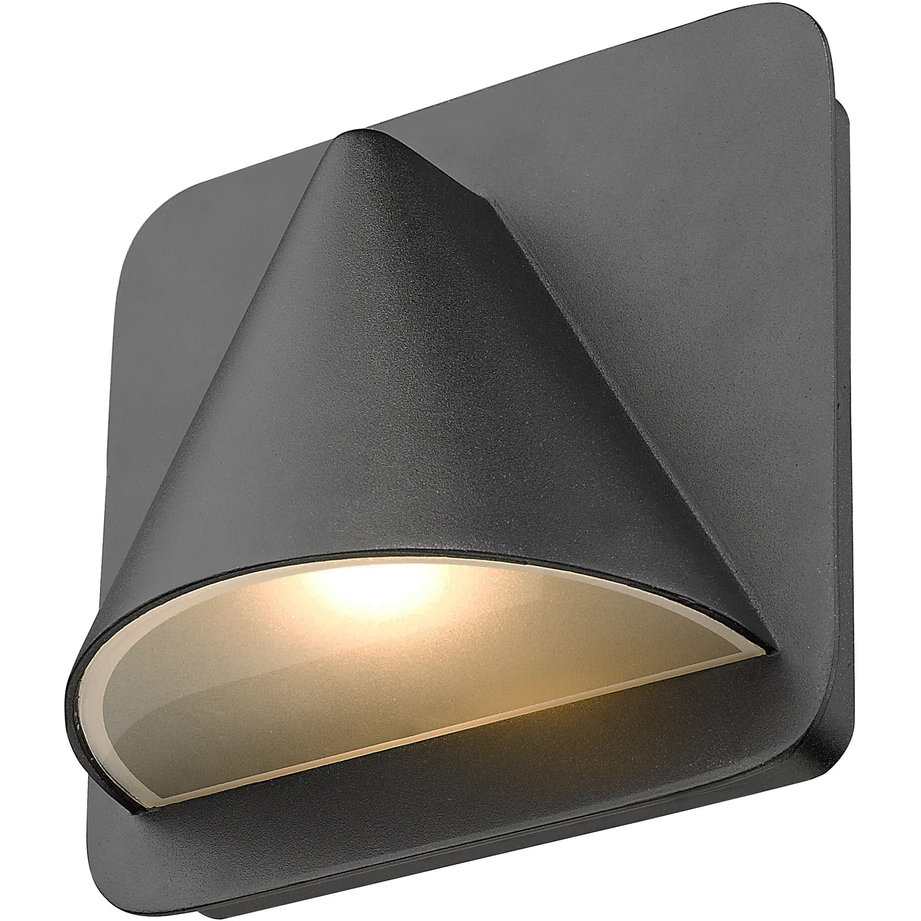 Obelisk LED 6.25 inch Black Outdoor Wall Light