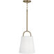 Brody 1 Light 10 inch Aged Brass Pendant Ceiling Light