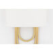 Farah 2 Light 8 inch Aged Brass ADA Wall Sconce Wall Light