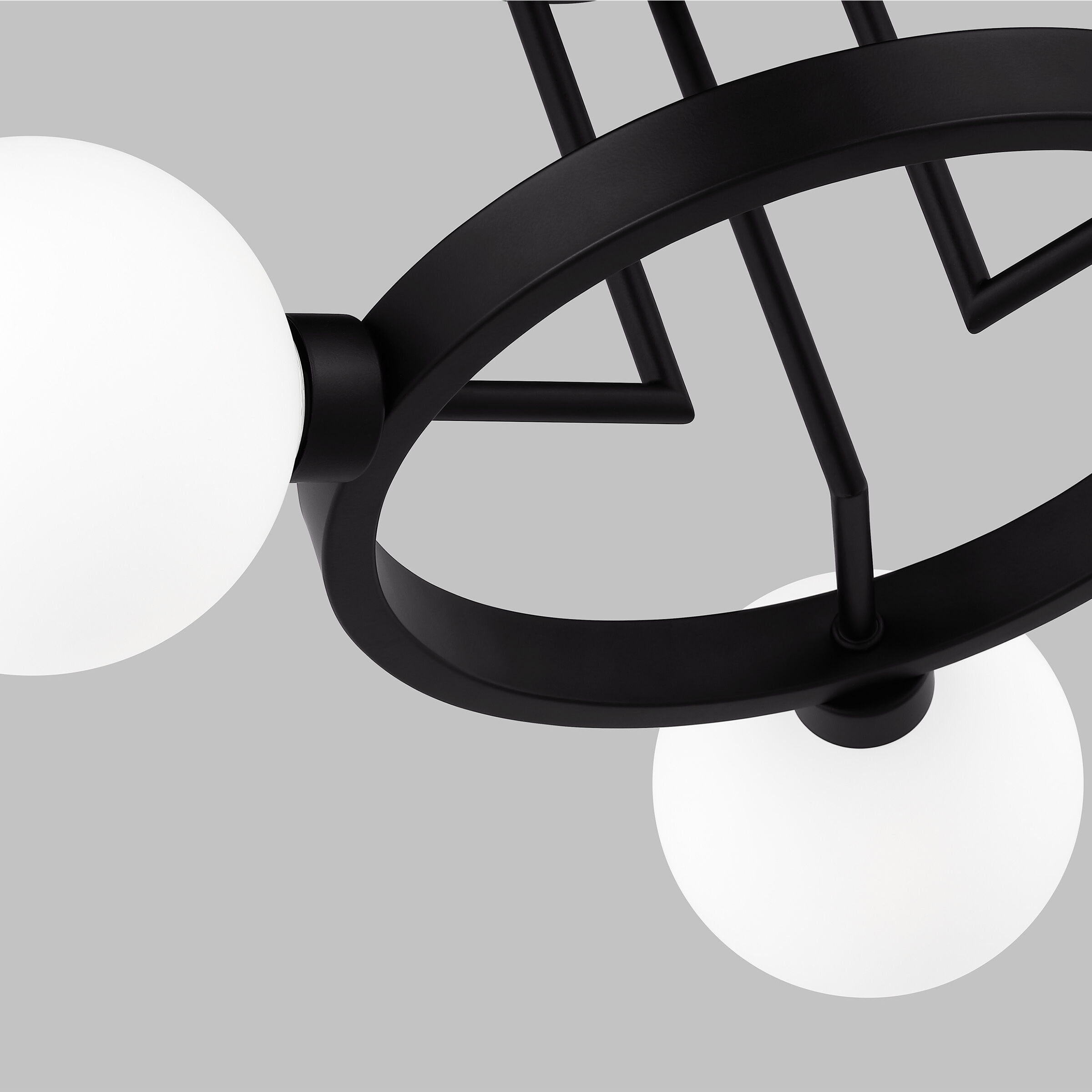 Sean Lavin Clybourn 3 Light 21 inch Midnight Black Semi-Flush Mount Ceiling Light