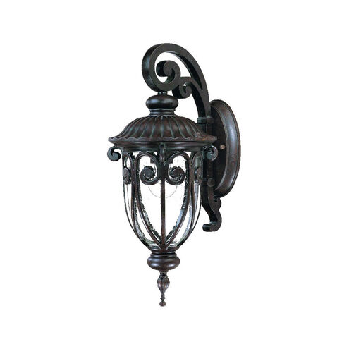 Naples 1 Light 18 inch Marbleized Mahogany Exterior Wall Mount