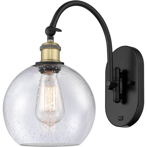 Ballston Athens 1 Light 8 inch Black Antique Brass Sconce Wall Light