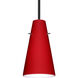 Cierro 1 Light Black Stem Pendant Ceiling Light