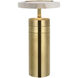 Kelly Wearstler Melange 9.25 inch 2.00 watt Antique-Burnished Brass Rechargeable Floating Disc Accent Lamp Portable Light
