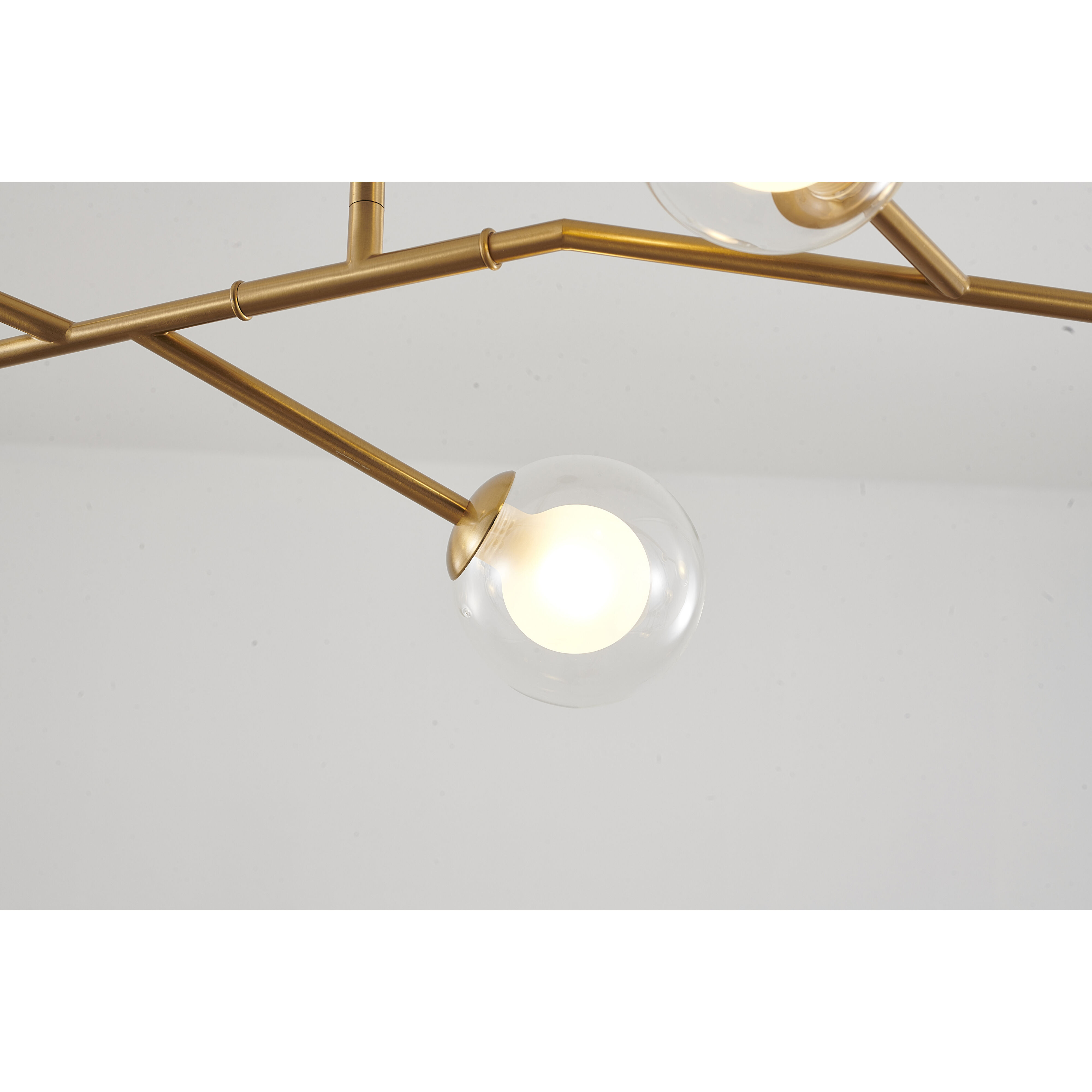 Canada 7 Light 14 inch Brass Chandelier Ceiling Light