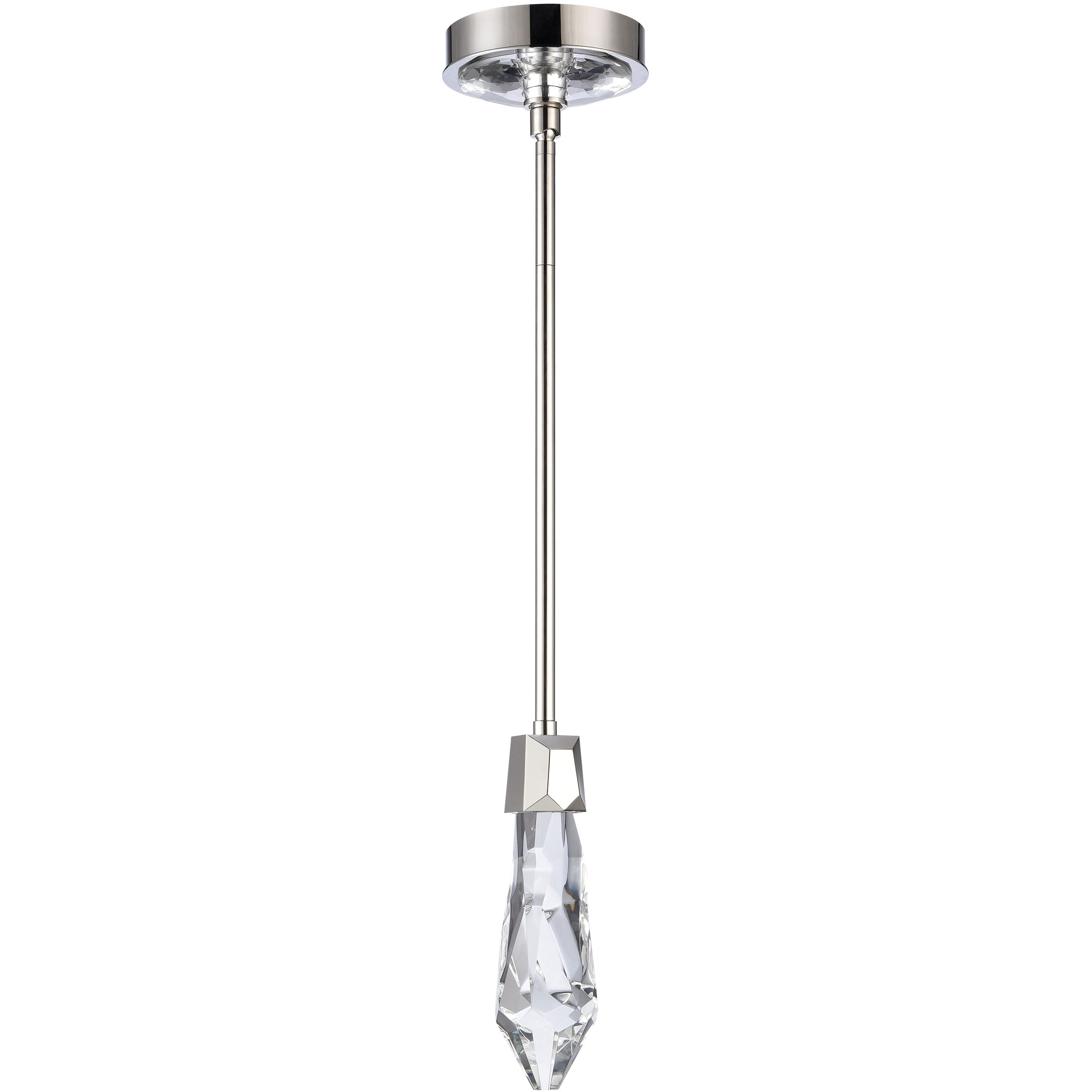 Angelus 1 Light 5.5 inch Polished Nickel Mini Pendant Ceiling Light