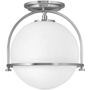 Somerset LED 12 inch Brushed Nickel Indoor Semi-Flush Mount Ceiling Light