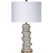 Alignment 26.5 inch 100.00 watt Cement Table Lamp Portable Light