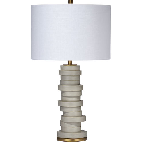 Alignment 26.5 inch 100.00 watt Cement Table Lamp Portable Light