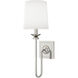 William 1 Light 5.25 inch Polished Nickel Wall Sconce Wall Light