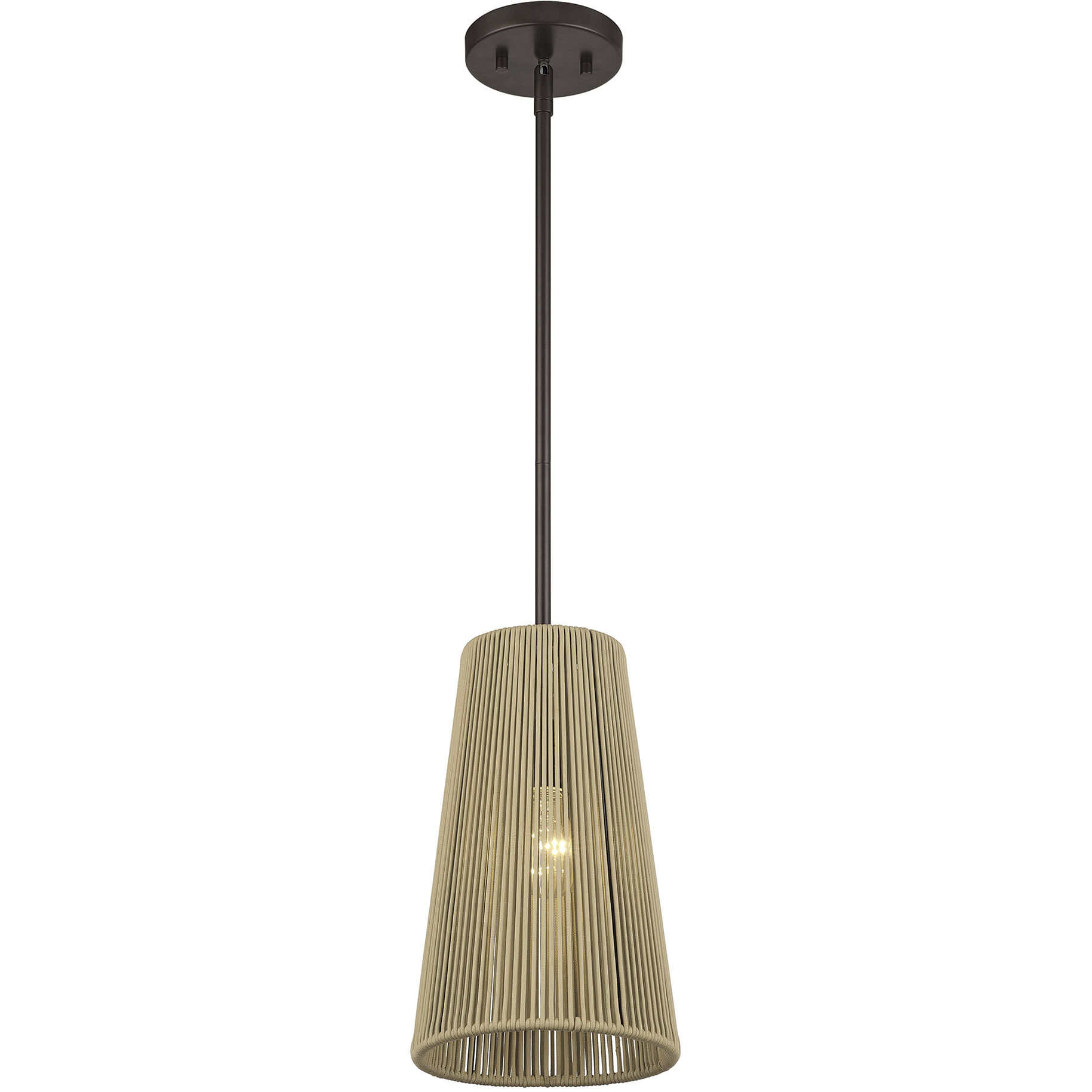 Florell 1 Light 8 inch English Bronze Pendant Ceiling Light