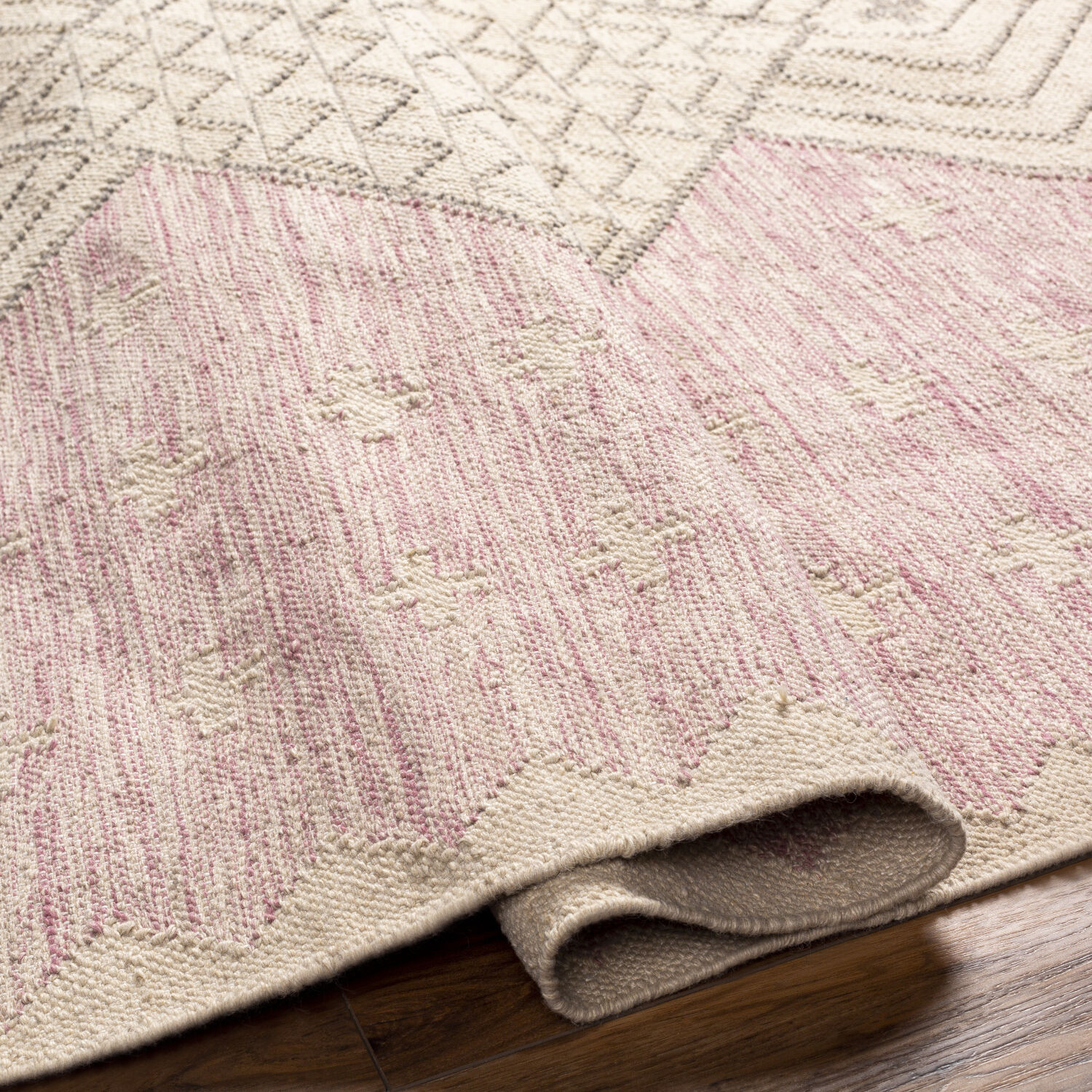 Bursa 120 X 96 inch Dusty Pink Rug, Rectangle