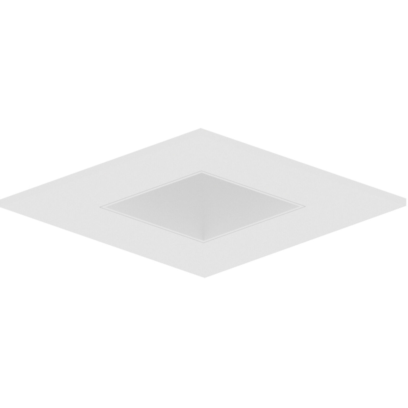 Pearl Warm White Reflector / Warm White Flange LED Square Retrofit Reflector with Square Aperture in 2700K, 4" Retrofit