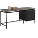 Norwood 63 X 19.5 inch Grey / Black Desk