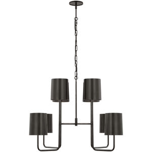 Barbara Barry Go Lightly LED 30 inch Bronze Two Tier Chandelier Ceiling Light, Extra Large