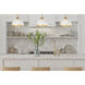 Landry 1 Light 10 inch Matte White and Rubbed Brass Pendant Ceiling Light