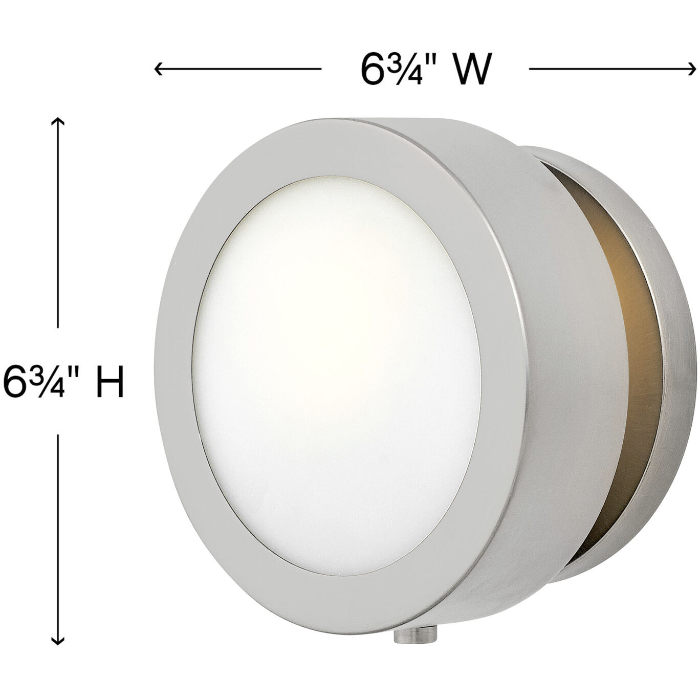 Mercer 1 Light 6.75 inch Brushed Nickel ADA Indoor Wall Sconce Wall Light
