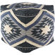 Lachlan 18 inch Blue Pouf, Cube