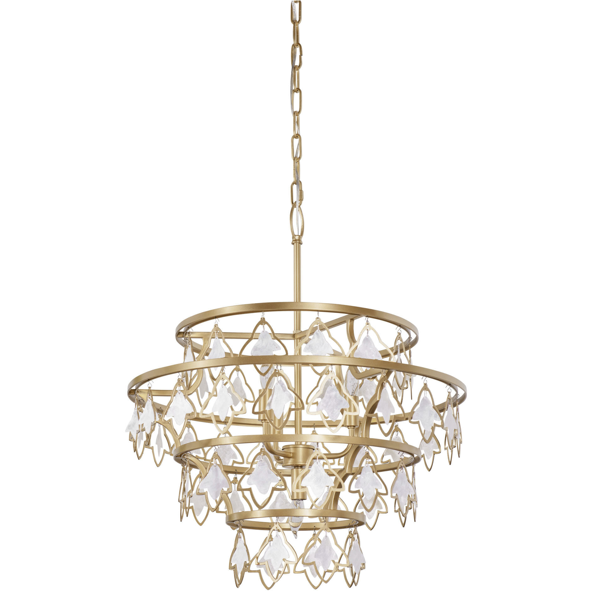Fleur 4 Light 22 inch French Gold Chandelier Ceiling Light, Smithsonian Collaboration