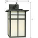 Mission 3 Light 19 inch Black Outdoor Wall Sconce