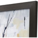 Silversong Birch White and Blue and Brown and Multi Framed Art