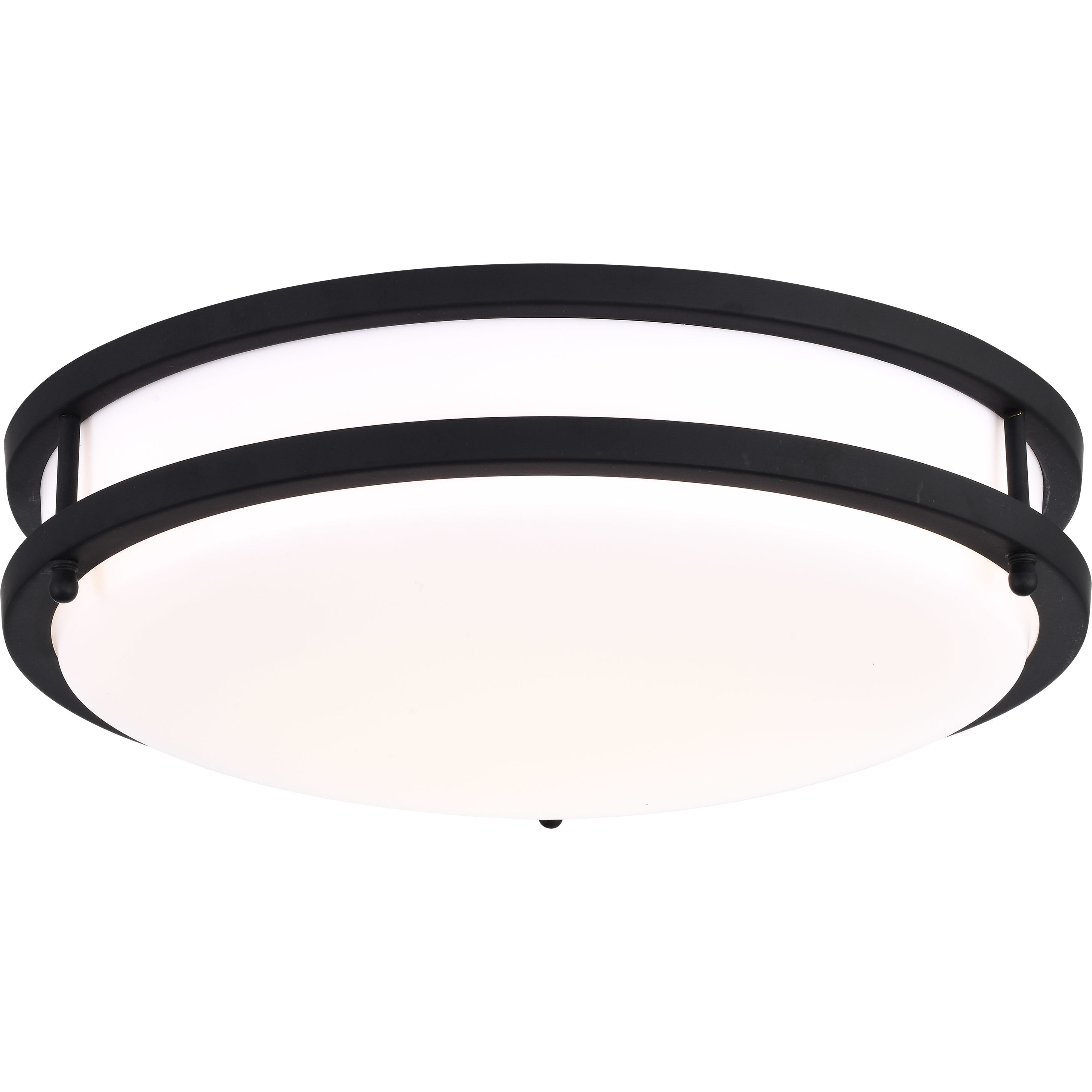 Glamour LED 13 inch Matte Black Flush Mount Ceiling Light