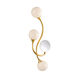 Signature 3 Light 11.5 inch Gold Leaf Wall Sconce Wall Light