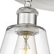 Cindyrella 3 Light 18.75 inch Satin Nickel Flush Mount Ceiling Light in Clear