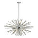 Palisades Ave. 10 Light 39 inch Chrome Hanging Chandelier Ceiling Light in Clear Glass