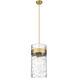 Fontaine 4 Light 13 inch Rubbed Brass Pendant Ceiling Light in Rubbed Bronze