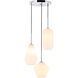 Rochester 3 Light 17 inch Chrome Pendant Ceiling Light